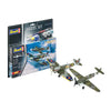 Revell modelbouwpakket - combat set bf109g-10 spitfire mk.v 1:72 - 76dlg. - incl. aqua color basiskleuren verf