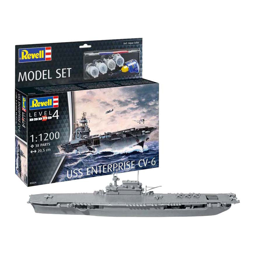 Revell modelbouwpakket - uss enterprise cv-6 1:1200 - 38dlg.