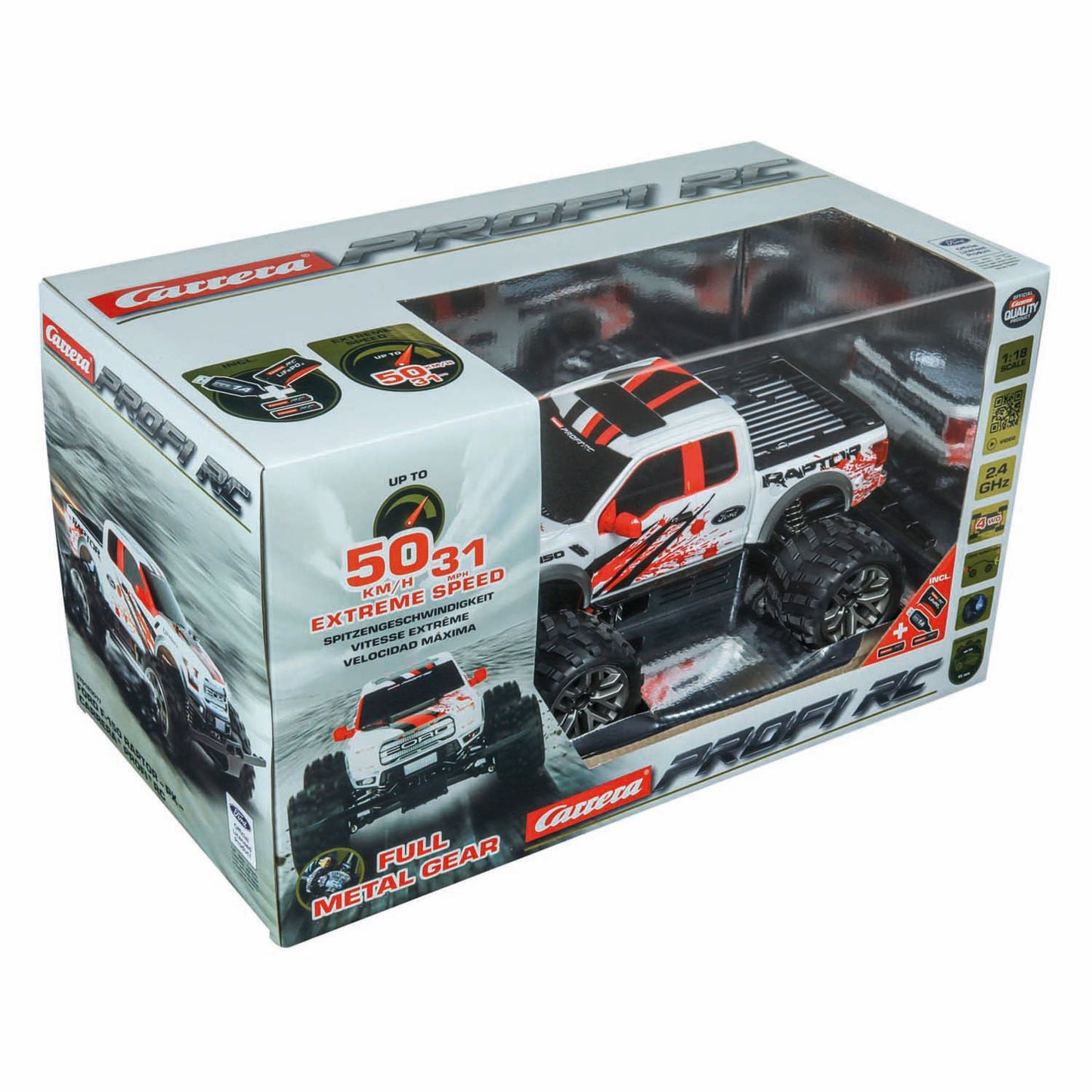 Carrera rc 2,4ghz ford f-150 raptor -px- - 50 km u