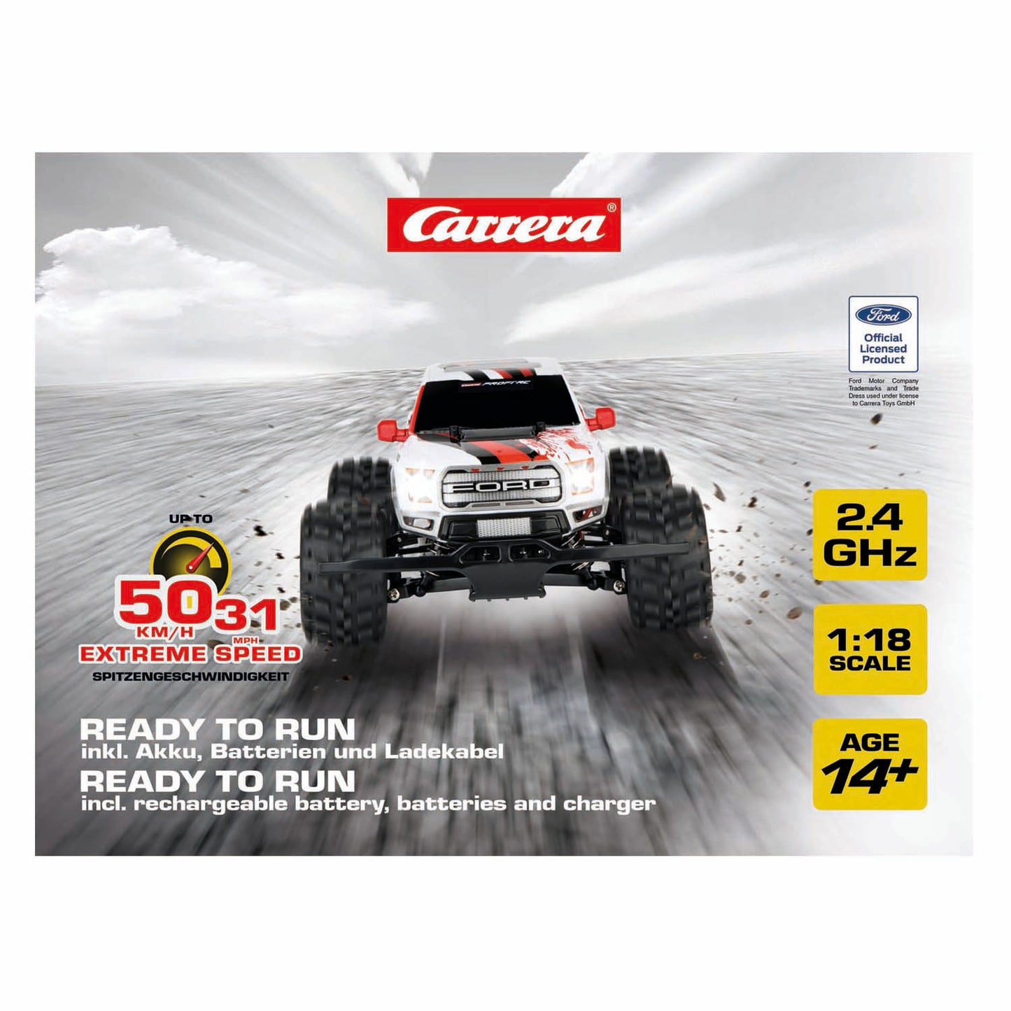 Carrera rc 2,4ghz ford f-150 raptor -px- - 50 km u
