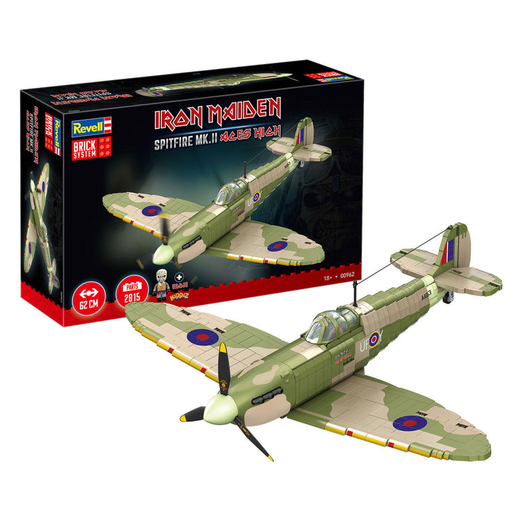Revell brick system bouwblokjes iron maiden spitfire mk.ii aces high 1:18 - 2802dlg.