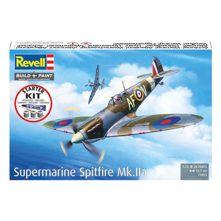 Revell modelbouwpakket starter kit spitfire mk.iia 1:72 - 38dlg.