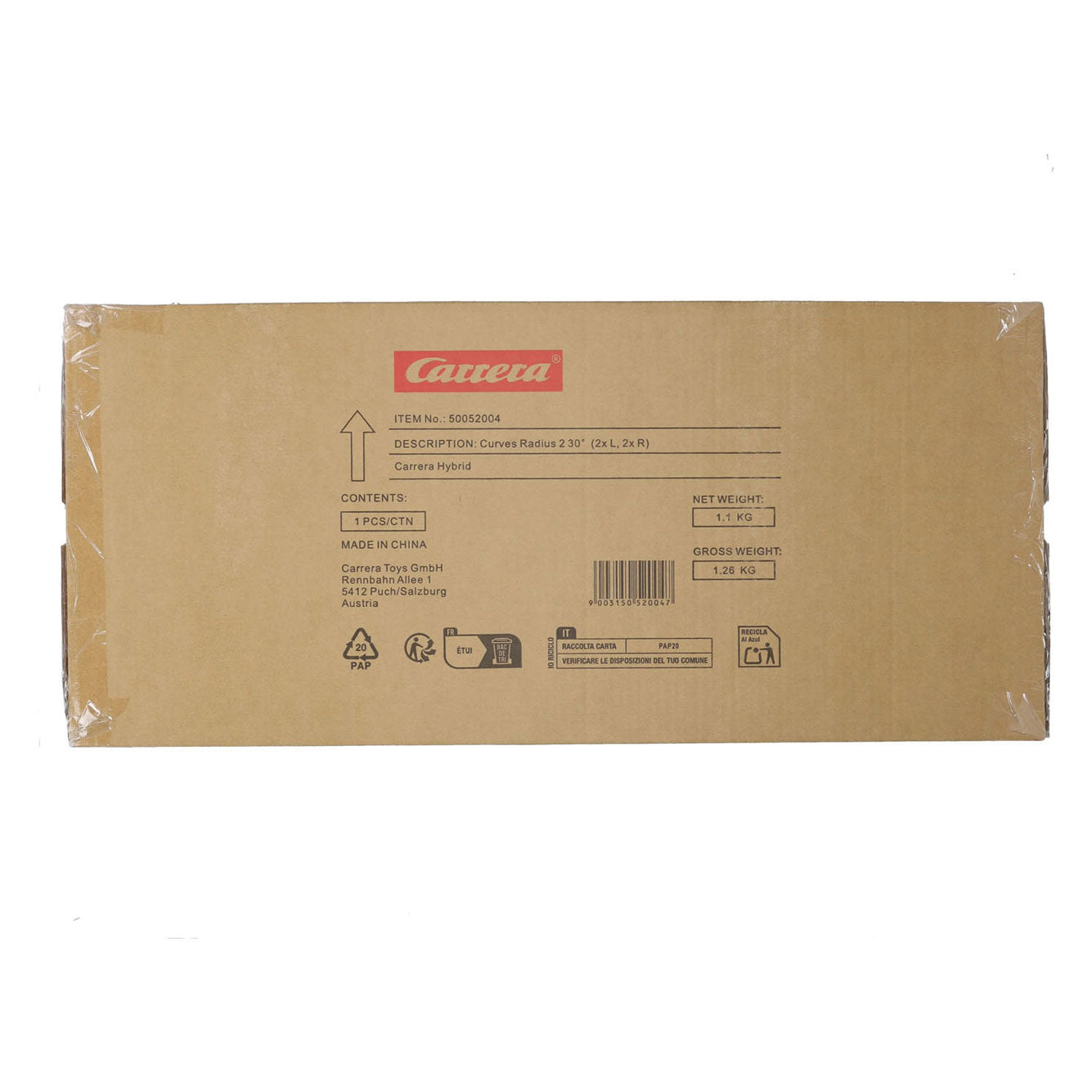 Carrera hybrid baanstukken bochten radius 2 60 graden - 3xl, 3xr