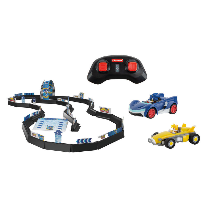Carrera rc 2,4ghz racebaan team sonic racing tabletop racing set - 1:43