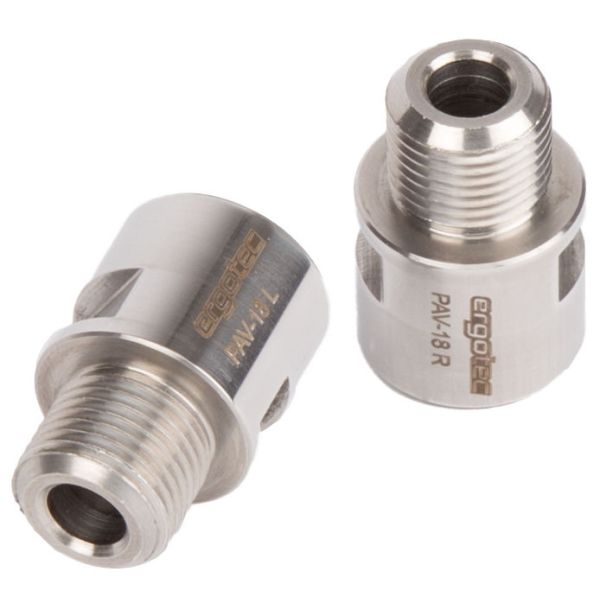 Pedaal asverlenger 9 16 Ergotec - RVS gepolijst