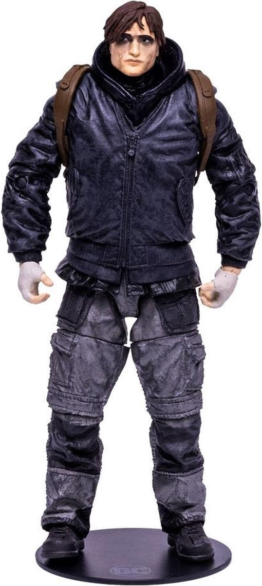 Mcfarlane toys the batman movie action figure bruce wayne drifter unmasked 18 cm