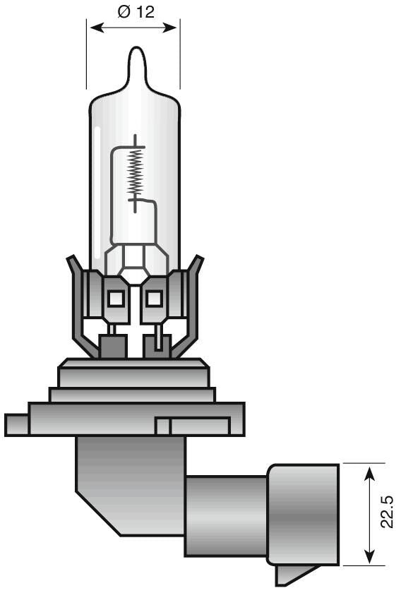 Spahn koplamp gloeilamp headlight bulb 12v 65w hb3 p20d