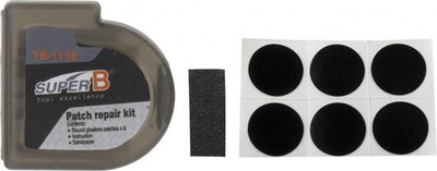 Superb super b tb-1118 zelfklevende bandreparatie pleisters per 6 stuks