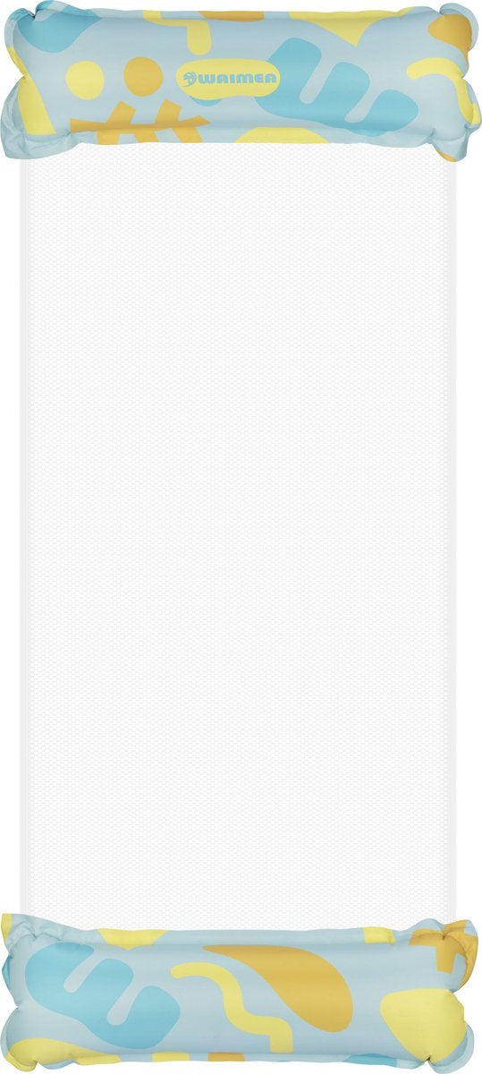 Waimea opblaasbare waterhangmat - pvc - blauw - ca. 137 x 70 cm