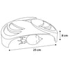 FLAMINGO FLAMINGO Kattenrolspeelgoed Helico 25x25x8 cm wit