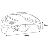 FLAMINGO FLAMINGO Kattenrolspeelgoed Helico 25x25x8 cm wit - afbeelding 3