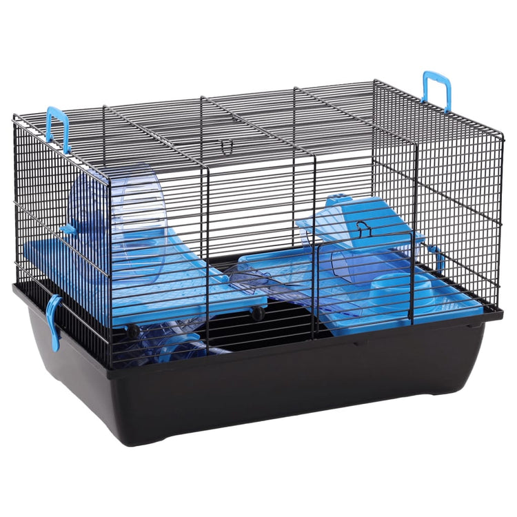 FLAMINGO FLAMINGO Hamsterkooi Jaro 2 50,5x33x32,5 cm zwart en blauw