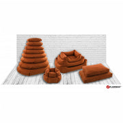 FLAMINGO FLAMINGO Hondenmand met rits Ziva hexagonaal 60x20 cm terracottakleur - afbeelding 3