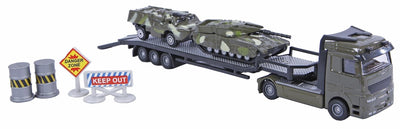 2-Play Die-cast Vrachtwagen Transporter met Tanks, 24cm