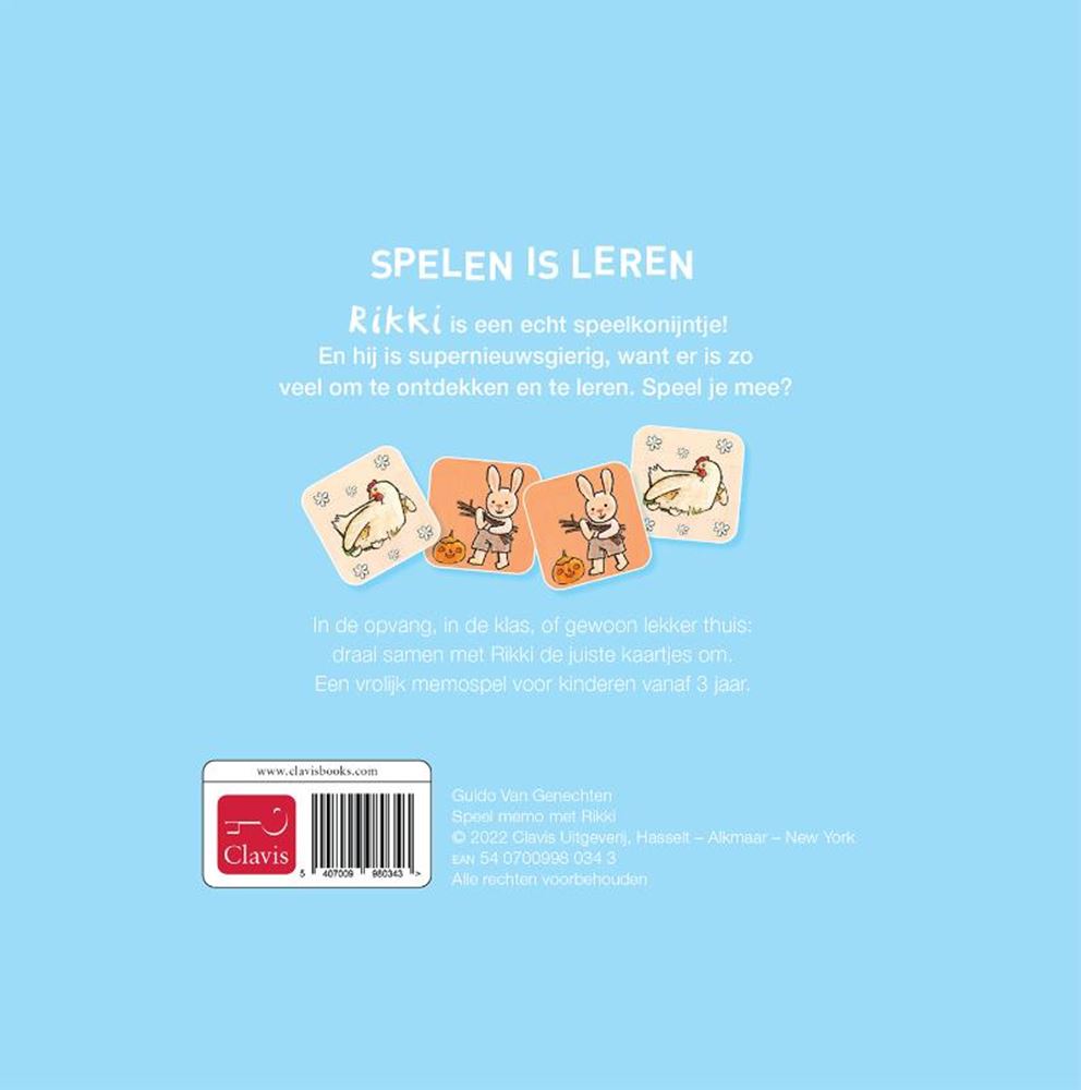 Clavis speel memo met rikki. 3+