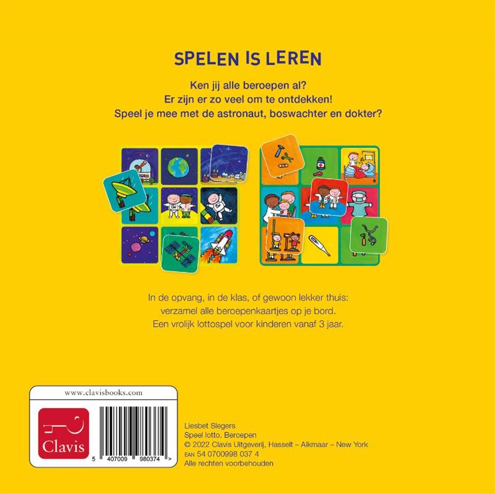 Uitgeverij clavis speel lotto. beroepen