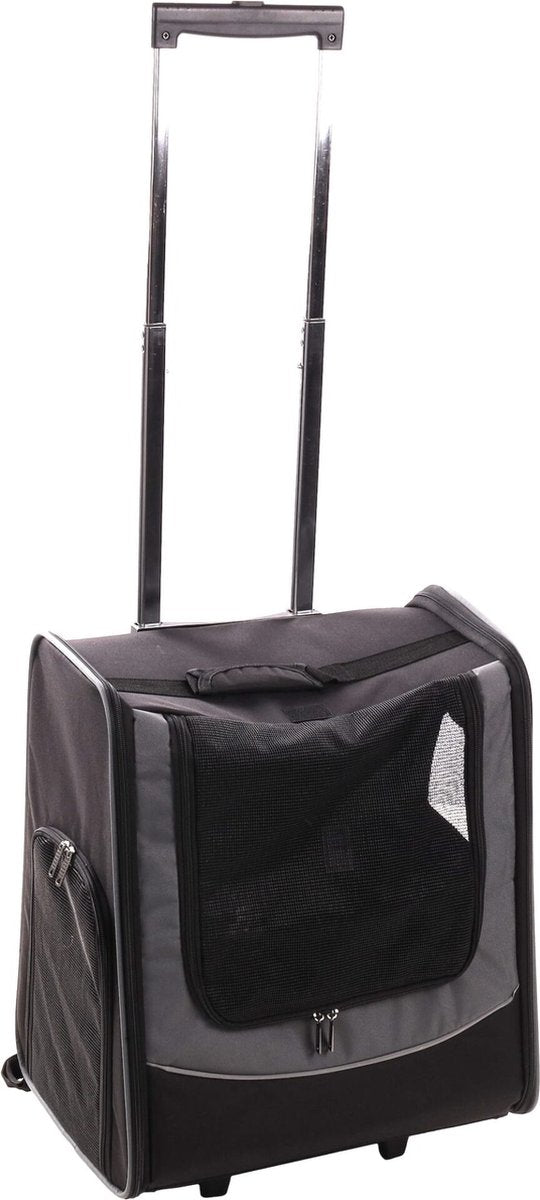 Flamingo calypto - smart trolley honden - smart trolley calypto zwart l 42x34x53cm - 1st - 136536 - 1st