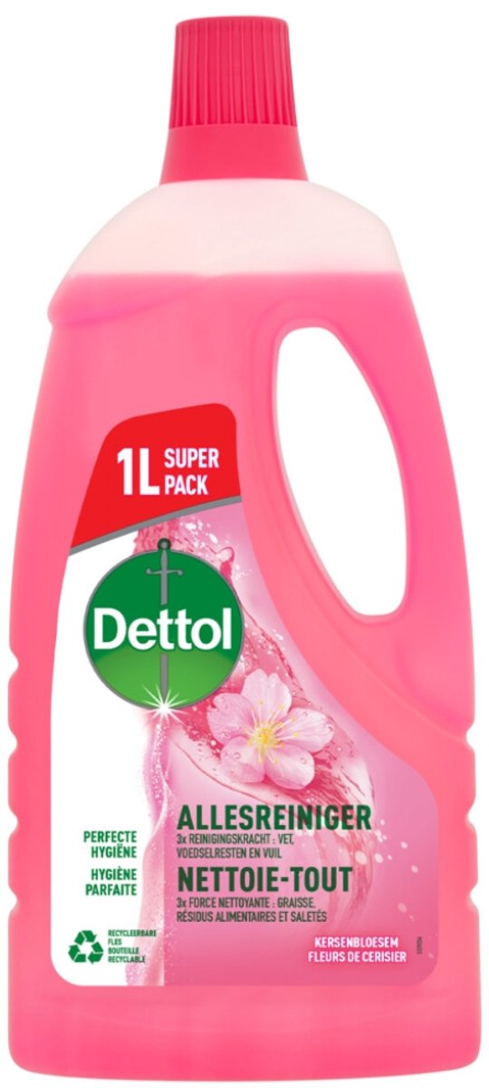 Dettol power fresh - allesreiniger - kersenbloesem - 1 liter