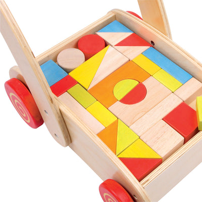 Small foot - loopwagen bouwblokken