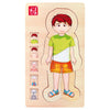 Small foot - houten lichaamspuzzel jongen, 29st.