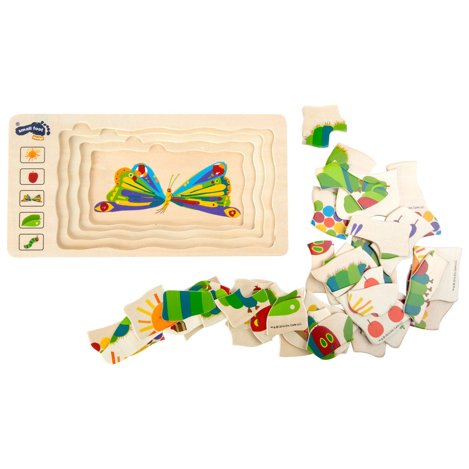 Small foot - rupsje nooitgenoeg lagenpuzzel, 36dlg.