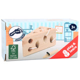 Small foot - kaas en muis houten rijgspel - afbeelding 2