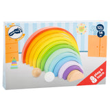 Small foot - houten bouwblokken regenboog xl, 14dlg. - afbeelding 2