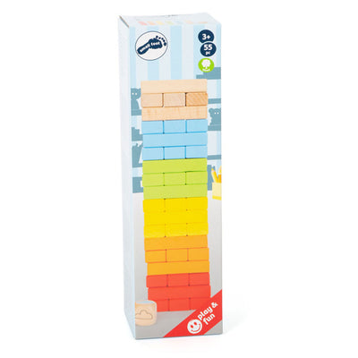 Small Foot Houten Regenboog Wiebeltoren Spel