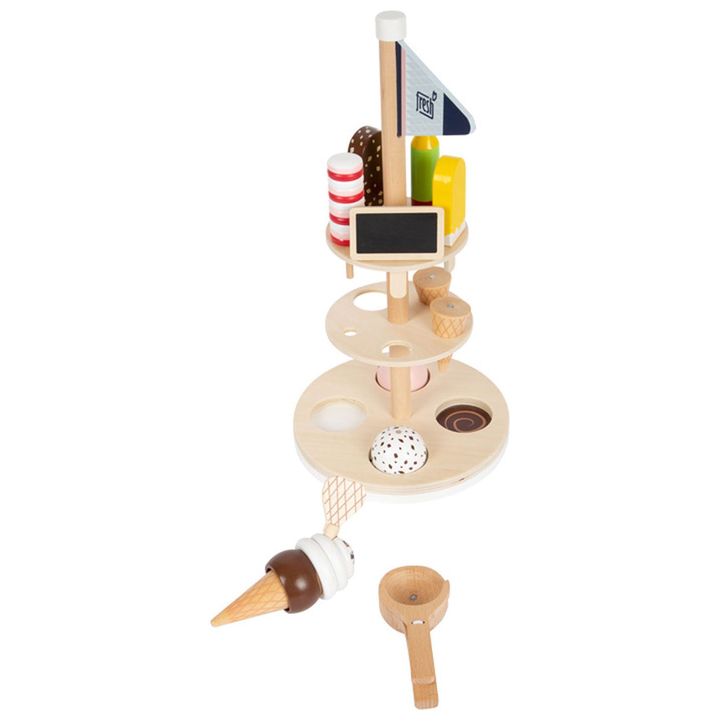 Small foot - houten ijsjes met houder, 15dlg.