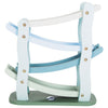 Small foot - houten autobaan blauw met 4 auto's