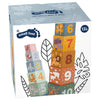 Small foot - stapelblokken safari karton, 10dlg.