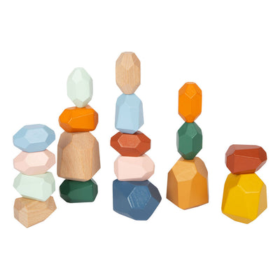 Small foot - houten balans blokken safari, 18dlg.