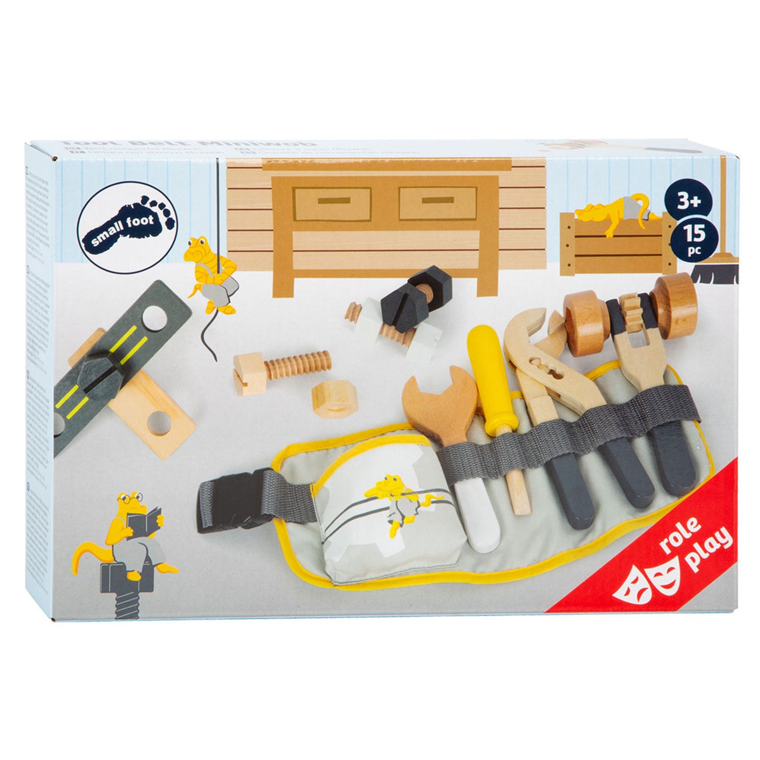 Small foot - gereedschapsriem met houten gereedschap miniwob