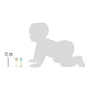 Small foot - houten baby rammelaar maracas dier, set van 2