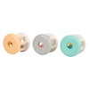 Small foot - houten baby ratel pastel, 3st.