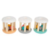 Small foot - houten baby ratel pastel, 3st.