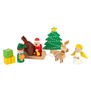 Small Foot Houten Dieren Kerstmis in het Bos Speelset, 17dlg. - afbeelding 3