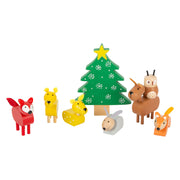 Small Foot Houten Dieren Kerstmis in het Bos Speelset, 17dlg. - afbeelding 4