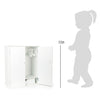Small foot houten poppen kledingkast 53 cm wit