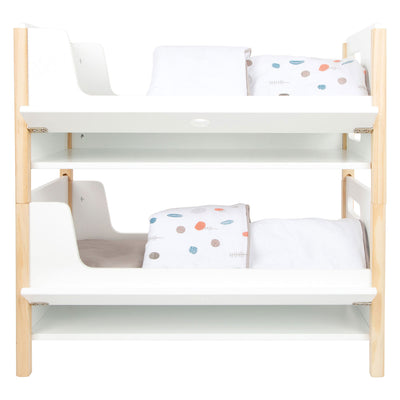 Small foot - houten poppenhoogslaper little button met beddengoed, 6dlg.