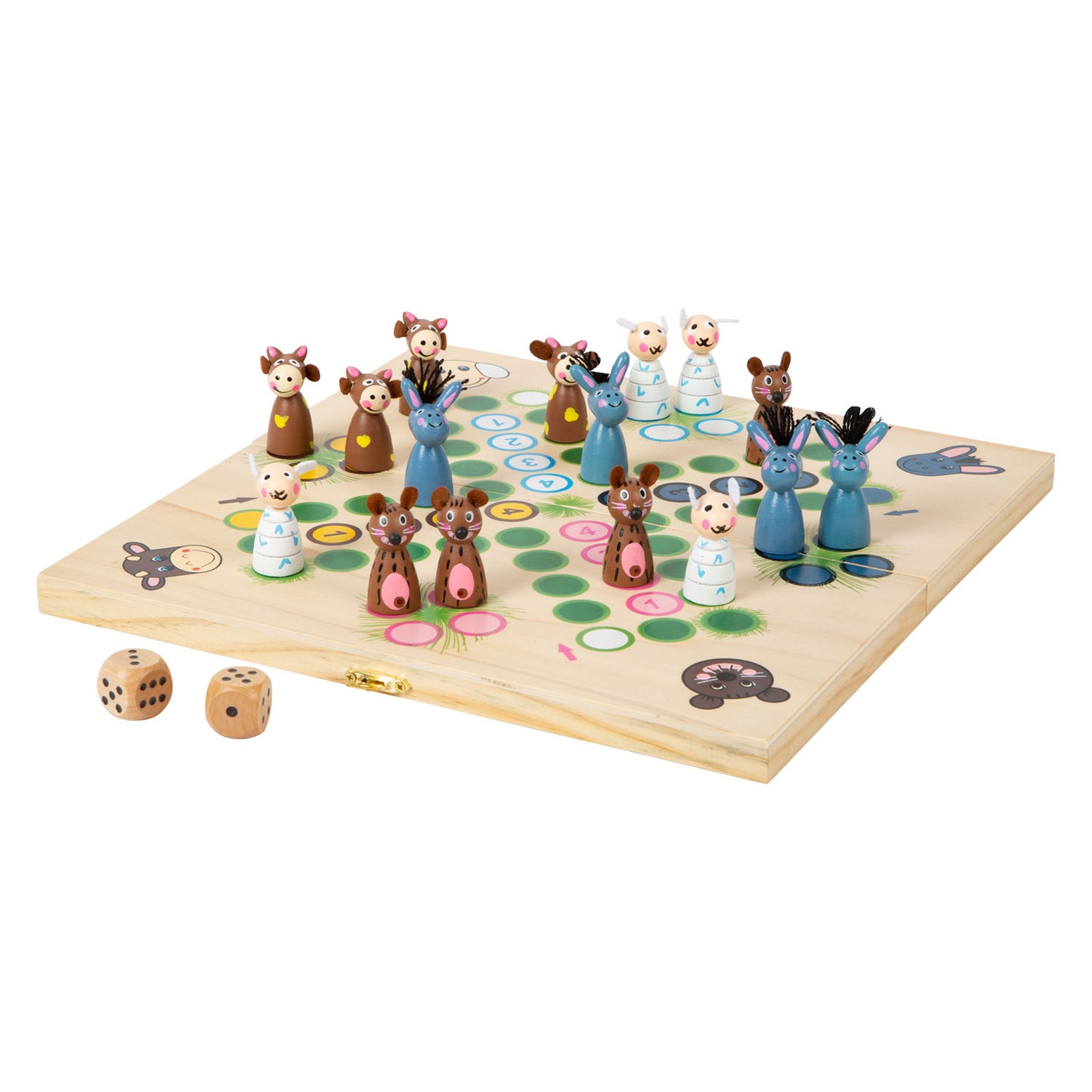 Small foot - houten ludospel boerderijdieren