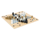 Small foot - barricade en halma houten bordspel 2in1 - afbeelding 1