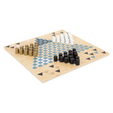 Small foot - barricade en halma houten bordspel 2in1 - afbeelding 3