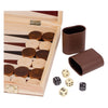 Small foot - houten schaakspel en backgammon