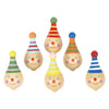 Small foot - houten tol clown - 6st.