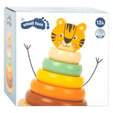 Small foot - houten stapeltoren safari tijger, 7dlg. - afbeelding 2