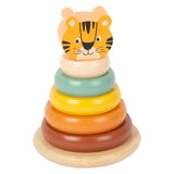 Small foot - houten stapeltoren safari tijger, 7dlg. - afbeelding 4