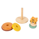 Small foot - houten stapeltoren safari tijger, 7dlg. - afbeelding 5