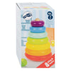 Small foot - houten stapeltoren regenboog, 7dlg.