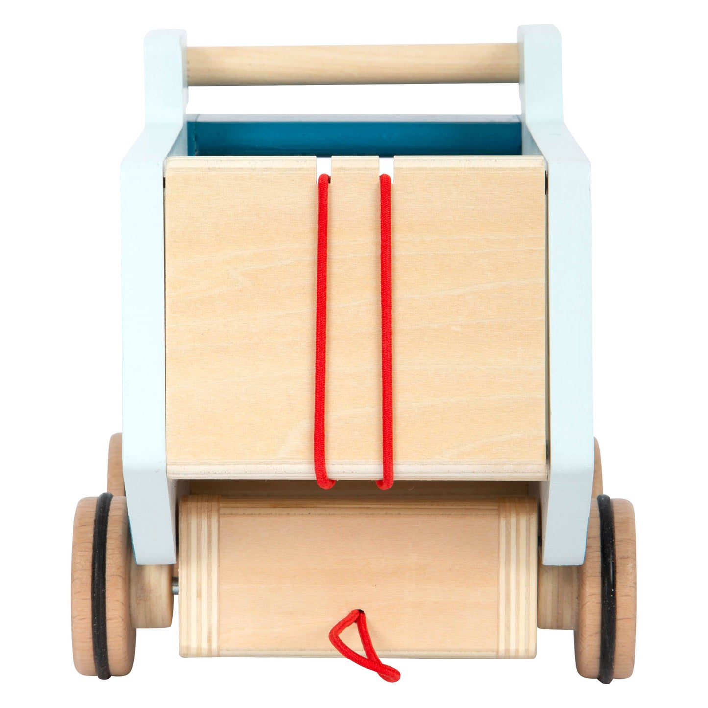 Small foot - houten trekfiguur kiepvrachtwagen